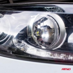 Amio – LED HB3 9005 COB 12/24V 38W 6500K 3800lm Σειρά COB για Ισχυρό Λευκό Φωτισμό & Καθαρή Ορατότητα – 2 Τεμ. (02846/AM)