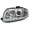Φανάρια εμπρός led Dayline για Audi A3 (2003-2008) - χρωμίου , με λάμπες (Η1) - σετ 2τμχ.
