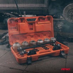 Amio – Σετ Εργαλείων Ρουλεμάν Τροχού & Silent Blocks Heavy Duty για Αφαίρεση και Εγκατάσταση με Ασφαλή Χρήση – Σετ 26 Τεμ. (0477