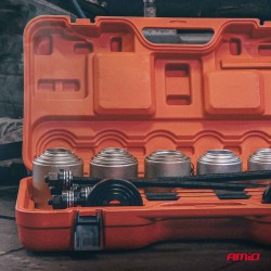 Amio – Σετ Εργαλείων Ρουλεμάν Τροχού & Silent Blocks Heavy Duty για Αφαίρεση και Εγκατάσταση με Ασφαλή Χρήση – Σετ 26 Τεμ. (0477