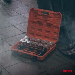 Amio – Σετ Εργαλείων Συνεμπλόκ & Ρουλεμάν Τροχού Heavy Duty για Αφαίρεση και Εγκατάσταση με Ασφαλή Χρήση – Σετ 27 Τεμ. (04773/AM