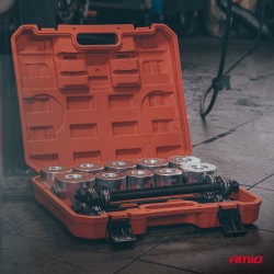 Amio – Σετ Εργαλείων Συνεμπλόκ & Ρουλεμάν Τροχού Heavy Duty για Αφαίρεση και Εγκατάσταση με Ασφαλή Χρήση – Σετ 27 Τεμ. (04773/AM