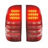 Πισινά Φανάρια Set Για Toyota Hilux Vigo 05-15 Led Κόκκινο/Crystal Eagle Eyes