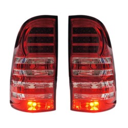 Πισινά Φανάρια Set Για Toyota Hilux Vigo 05-15 Led Κόκκινο/Crystal Eagle Eyes