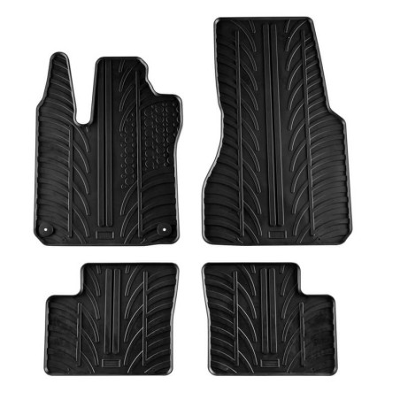 Πατάκια Αυτοκινήτου Gledring 0462 Smart Forfour 453 2014- Μαύρο 4 Τεμάχια