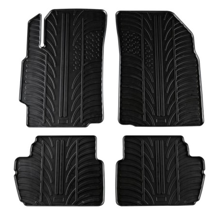 Πατάκια Αυτοκινήτου Gledring 0185 Chevrolet Spark 2010-2015  Πεντάθυρο Μαύρο 4 Τεμάχια