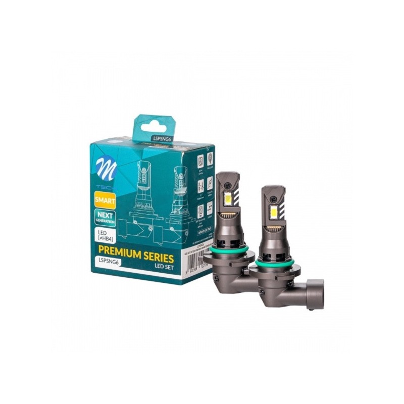 M-tech Λάμπες Led HB4 12V 6.000K 35W 4.000lm Led Canbus CSP3570 Premium Smart Series -  2 Τεμ (LSPSNG6/MT)