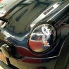 Μπροστινά Φανάρια Set Για Mini Cooper (R55/56/57/58/59) 06-13 Angel Eyes Μαύρα H9 Με Μοτέρ JunYan