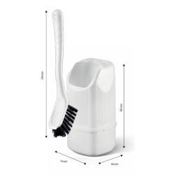 Lampa - Πιγκάλ Καθαρισμού Λεκάνης Πλαστικό Toilet Brush σε Λευκό Χρώμα με Διαστάσεις 79x68x160 mm - 1 Τεμ. (L4070.5)