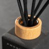 Fresso - Αρωματικό Χώρου με Στικ Cadence 100 ml Premium Home Reed Diffuser με FlowScent, Μαύρο Γυάλινο Μπουκάλι και Μαύρα Στικ α