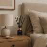 Fresso - Αρωματικό Χώρου με Στικ Cadence 100 ml Premium Home Reed Diffuser με FlowScent, Μαύρο Γυάλινο Μπουκάλι και Μαύρα Στικ α