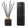 Fresso - Αρωματικό Χώρου με Στικ Amora 100 ml Premium Home Reed Diffuser με FlowScent, Μαύρο Γυάλινο Μπουκάλι και Μαύρα Στικ από