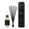 Fresso - Κιτ Αναπλήρωσης με Άρωμα Molise 100 ml Premium Home Refill Kit και 6 Μαύρα Στικ από Fiberglass για Αρωματικό Χώρου Reed
