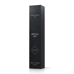 Fresso - Κιτ Αναπλήρωσης με Άρωμα Molise 100 ml Premium Home Refill Kit και 6 Μαύρα Στικ από Fiberglass για Αρωματικό Χώρου Reed