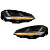 Μπροστινά Φανάρια Set Για Vw Golf VII (7) 12-17 DRL Full Led Halogen Version Black/Chrome LEDHL103-CM Osram Ledriving Osram Ledr