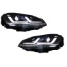 Μπροστινά Φανάρια Set Για Vw Golf VII (7) 12-17 DRL Full Led Halogen Version Black/Chrome LEDHL103-CM Osram Ledriving Osram Ledr
