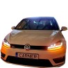 Μπροστινά Φανάρια Set Για Vw Golf VII (7) 12-17 DRL Full Led Halogen Version Black LEDHL103-BK Osram Ledriving