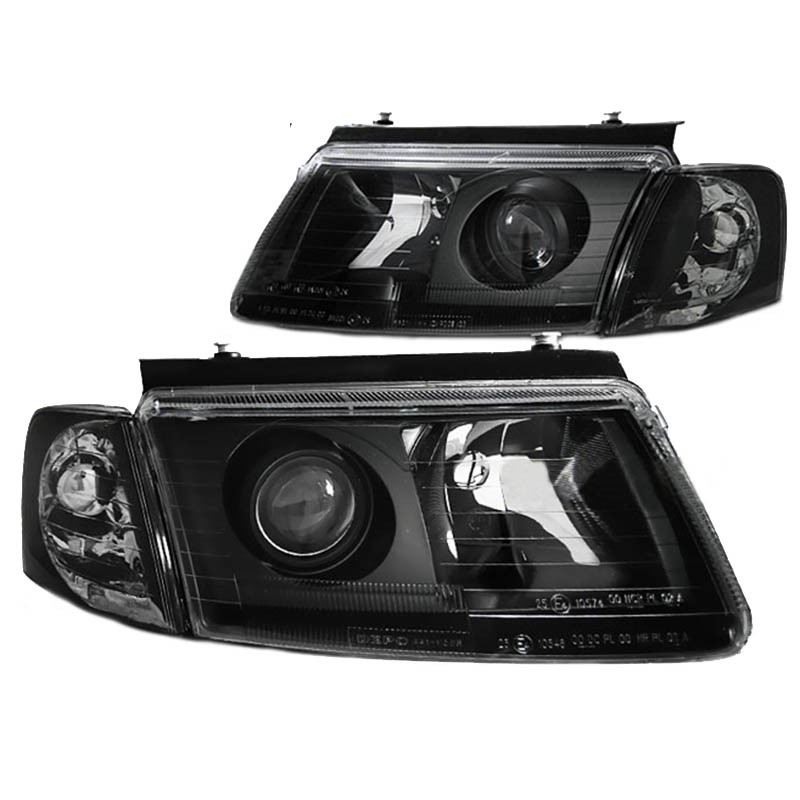 Μπροστινά Φανάρια Set Για Vw Passat 3B 96-00 Projectors Μαύρα H7/H7 Depo