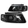 Μπροστινά Φανάρια Set Για Vw Passat 3B 96-00 Projectors Μαύρα H7/H7 Depo