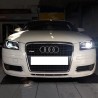 Μπροστινά Φανάρια Set Για Audi A3 8P 03-08 DRL & Led Tube Μαύρα H7/H1 Sonar