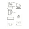 Timolino Omni Steel Hydration Bottle Tall 600ml Green Θερμός Για Καφέ η Τσάι