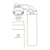 Timolino Omni Tritan Hydration Bottle Venti 700ml Κόκκινο