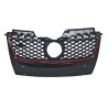 Μάσκα Για Vw Golf V (5) 03-08 / Jetta 05-11 GTI Look Κυψελωτή Με Κόκκινο Σιρίτι 1 Τεμάχιο