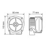 Lampa - Προβολείς Aux LED MAX LUM 1 Driving Beam 12V 4 LED 20W 990lm 6000K με Βάση Στήριξης, Στεγανότητα IP67 και Έγκριση E1 - 2