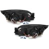 Φανάρια εμπρός για Ford Mondeo (2000-2007) - μαύρα , με λάμπες (Η1) - σετ 2τμχ.