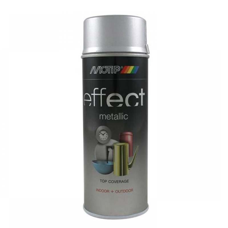 Σπρέι Βαφής Ασημί  Με Μεταλλικό Εφέ Motip Effect 302504  400ml