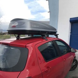 Μπαγκαζιέρα Οροφής Cube 470L Silver Mat Με Μονό Άνοιγμα