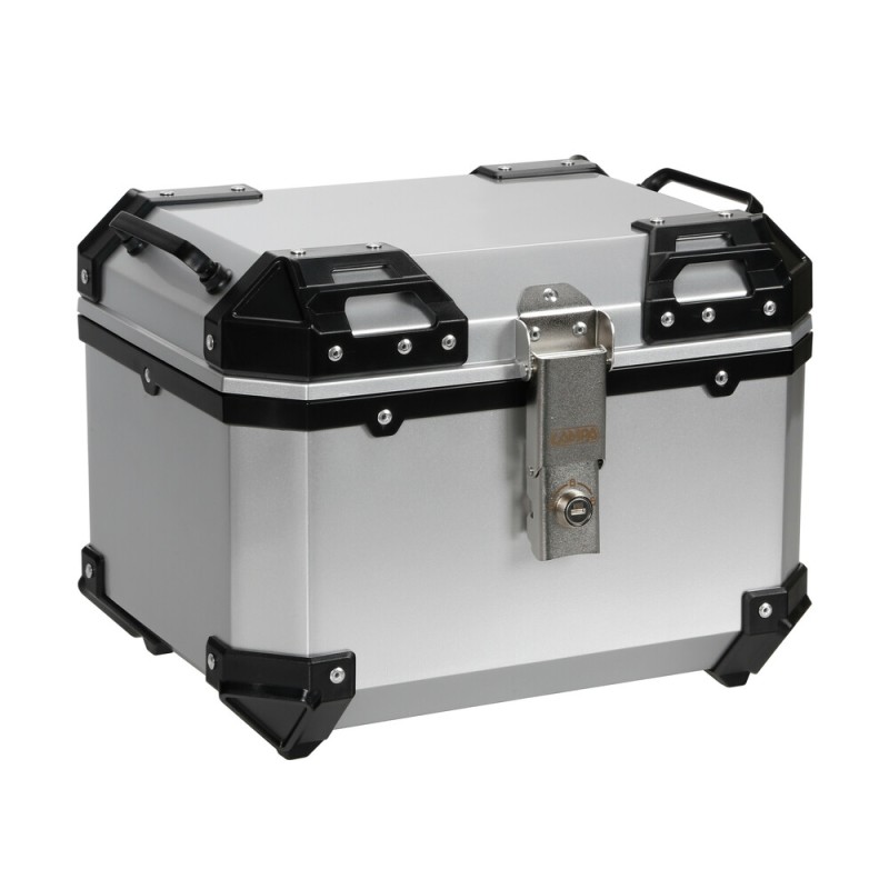 Lampa – Βαλιτσάκι Μοτοσυκλέτας T-Box 35L Ασημί για Ασφαλή Μεταφορά Εξοπλισμού με Σύστημα Γρήγορης Απελευθέρωσης – 1 Τεμ. (9166.6