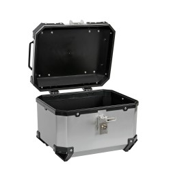 Lampa – Βαλιτσάκι Μοτοσυκλέτας T-Box 35L Ασημί για Ασφαλή Μεταφορά Εξοπλισμού με Σύστημα Γρήγορης Απελευθέρωσης – 1 Τεμ. (9166.6