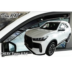 Heko - Ανεμοθραύστες για Chery Tiggo 4 2024  5πορτο / SUV Ζευγάρι Αυτοκινήτου Από Εύκαμπτο Φιμέ Πλαστικό - 2 τεμ. (ΑΝΕΜ.25412)