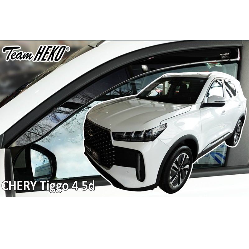 Heko - Ανεμοθραύστες για Chery Tiggo 4 2024  5πορτο / SUV Ζευγάρι Αυτοκινήτου Από Εύκαμπτο Φιμέ Πλαστικό - 2 τεμ. (ΑΝΕΜ.25412)