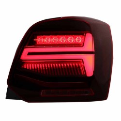 Πισινά Φανάρια Set Για Vw Polo 6R 09-14 Led Bar Dynamic Κόκκινο/Crystal VLand