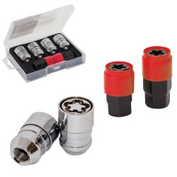 Αντικλεπτικά Μπουλόνια Ασφαλείας Butzi Premium Kit 6 pcs Με Μοναδικό Κλειδί-Εργαλείο Type-AA M12x1.25
