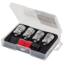 Αντικλεπτικά Μπουλόνια Ασφαλείας Butzi Pro Kit 6 pcs Με Μοναδικό Κλειδί-Εργαλείο Type-ΗΗ 1/2 UNF
