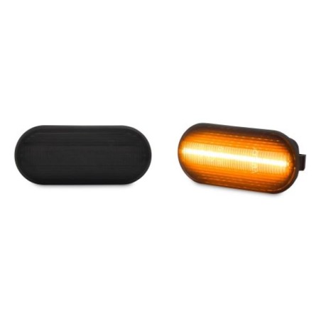 Πλαϊνά Φλας Φτερού Για VW Golf/ Vento/Bora/ Passat/ Polo/Transporter/ Seat Toledo/Leon/Ibiza/Cordoba/Alhambra/ Led Dynamic Smoke