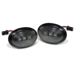 Πλαϊνά Φλας Φτερού Για Mini Cooper R55 / R56 / R57 / R58 / R59 Led Smoke 2Τεμάχια