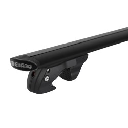MENABO ΜΠΑΡΕΣ ΟΡΟΦΗΣ ΑΛΟΥΜΙΝΙΟΥ FENDER 118 cm ΣΕ ΜΑΥΡΟ ΧΡΩΜΑ ΓΙΑ Opel Sintra 5 doors 19961999 ΜΕ RAISED RAILS - 2 ΤΕΜ. (14660/MB