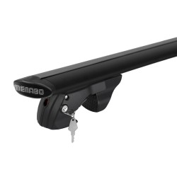 MENABO ΜΠΑΡΕΣ ΟΡΟΦΗΣ ΑΛΟΥΜΙΝΙΟΥ FENDER XL 134 cm ΣΕ ΜΑΥΡΟ ΧΡΩΜΑ ΓΙΑ Porsche Cayenne (92A) 5 doors 20112017 ΜΕ RAISED RAILS - 2 Τ