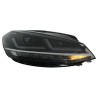 Μπροστινά Φανάρια Set Για Vw Golf VII (7.5) 17-19 DRL Full Led Halogen Version Black LEDHL10-BK Osram Ledriving