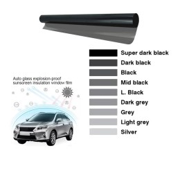 Αντιηλιακές Μεμβράνες Φιμέ Super Dark Black 50x300cm (5%) Amio 01653