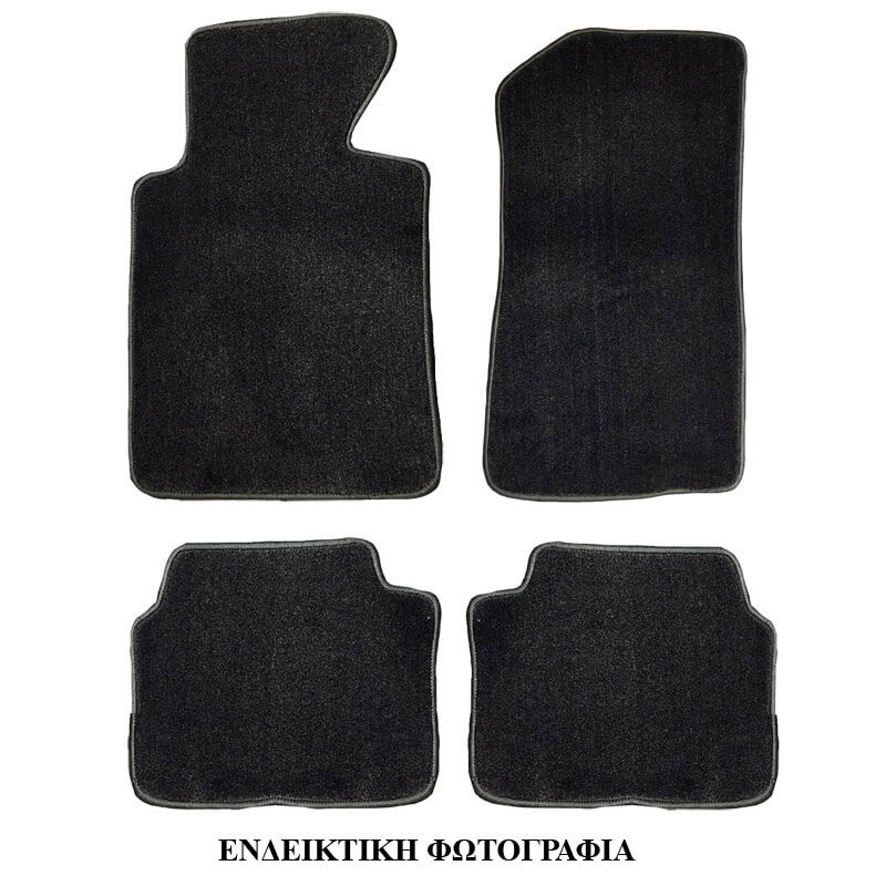 Πατάκια Αυτοκινήτου Μοκέτα Για VW Passat B6/3C 2005-2010 Μαύρο 4 Τεμάχια