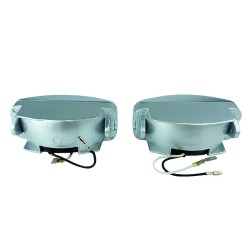 Προβολείς Universal 125x46mm H3 12V 55W LA-1100 16031 Μπλε/Χρώμιο 2 Τεμάχια