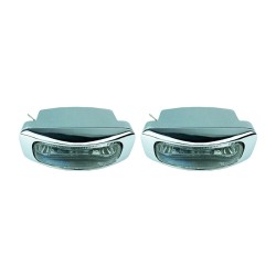 Προβολείς Universal 125x46mm H3 12V 55W LA-1100 16031 Λευκό 2 Τεμάχια