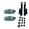 Προβολείς Universal 125x46mm H3 12V 55W LA-1100 16031 Λευκό 2 Τεμάχια