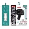 FM Transmitter Με Bluetooth 2 USB Οθόνη LCD Και Τηλεχειριστήριο Als-A931 12 Volt Μαύρο 1 Τεμάχιο