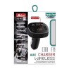 FM Transmitter Με Bluetooth 2 USB Οθόνη LCD Και Τηλεχειριστήριο Als-A931 12 Volt Μαύρο 1 Τεμάχιο